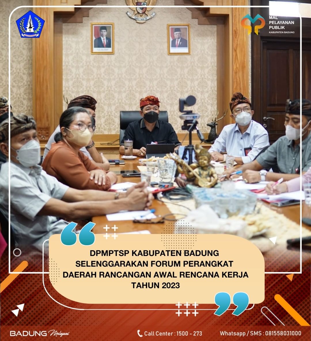 DPMPTSP KABUPATEN BADUNG SELENGGARAKAN FORUM PERANGKAT DAERAH RANCANGAN AWAL RENCANA KERJA TAHUN 2023