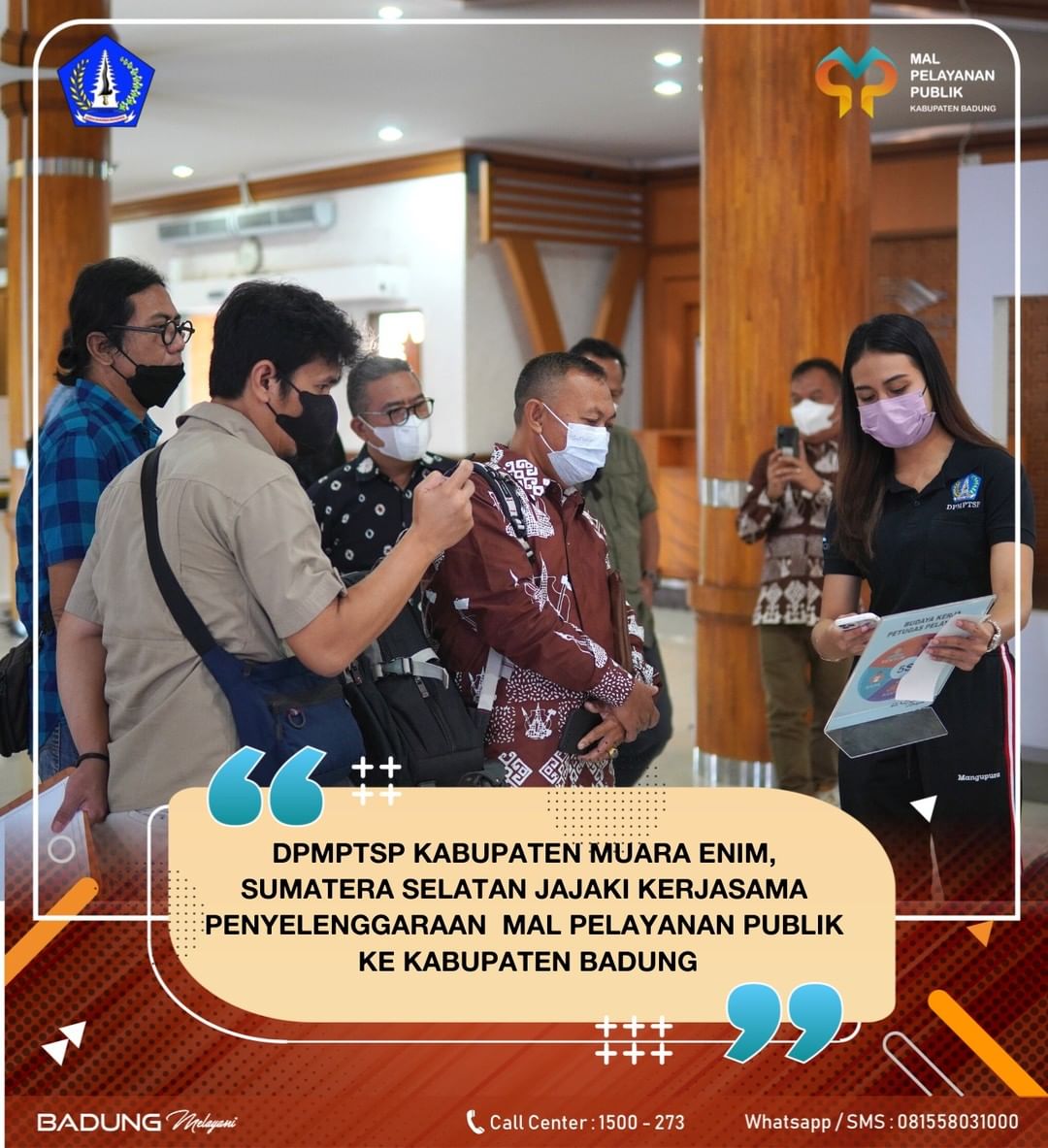 DPMPTSP KABUPATEN MUARA ENIM, SUMATERA SELATAN JAJAKI KERJA SAMA PENYELENGGARAAN MAL PELAYANAN PUBLIK KE KABUPATEN BADUNG