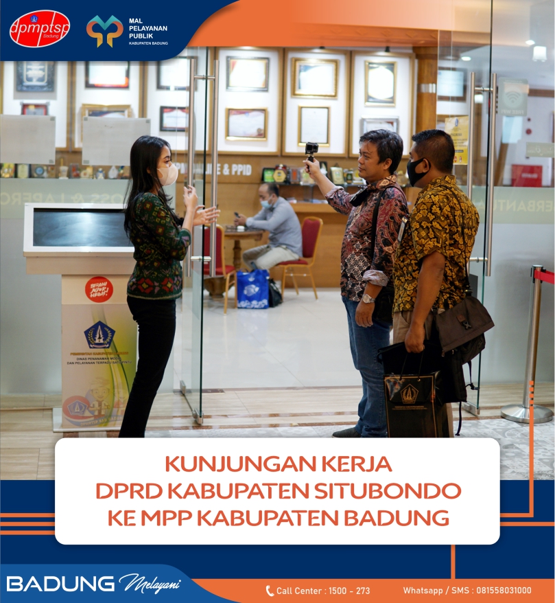 DPRD SITUBONDO KUNJUNGAN KERJA KE MPP KABUPATEN BADUNG