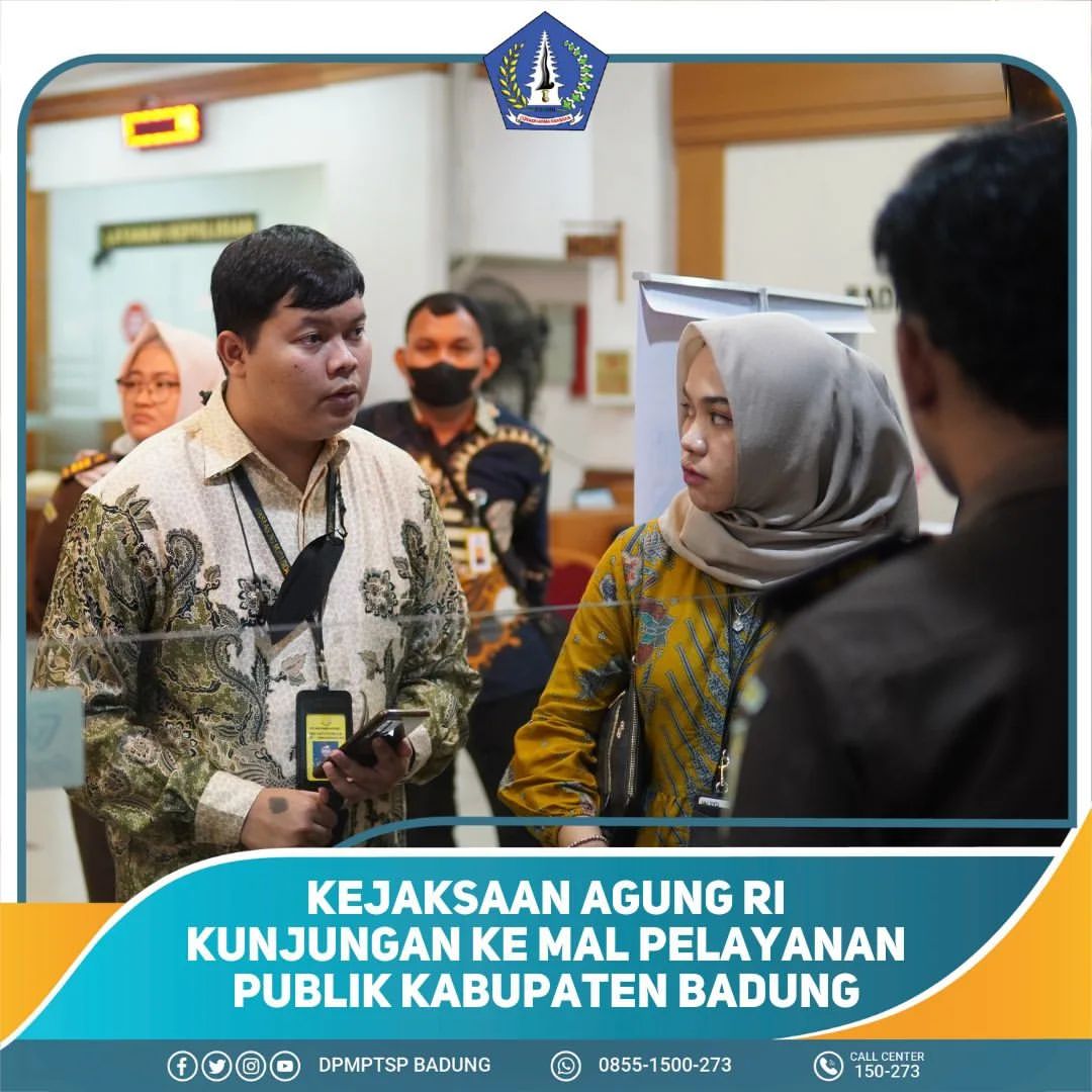 KEJAKSAAN AGUNG RI KUNJUNGAN KE MAL PELAYANAN PUBLIK KABUPATEN BADUNG