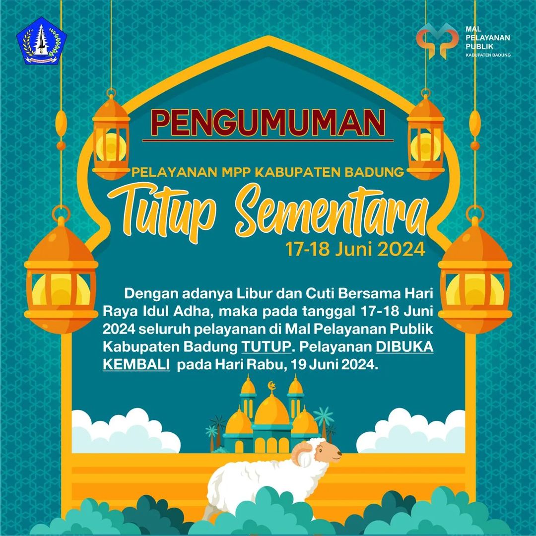 DPMPTSP Pengumuman PENGUMUMAN LIBUR DAN CUTI BERSAMA HARI RAYA IDUL