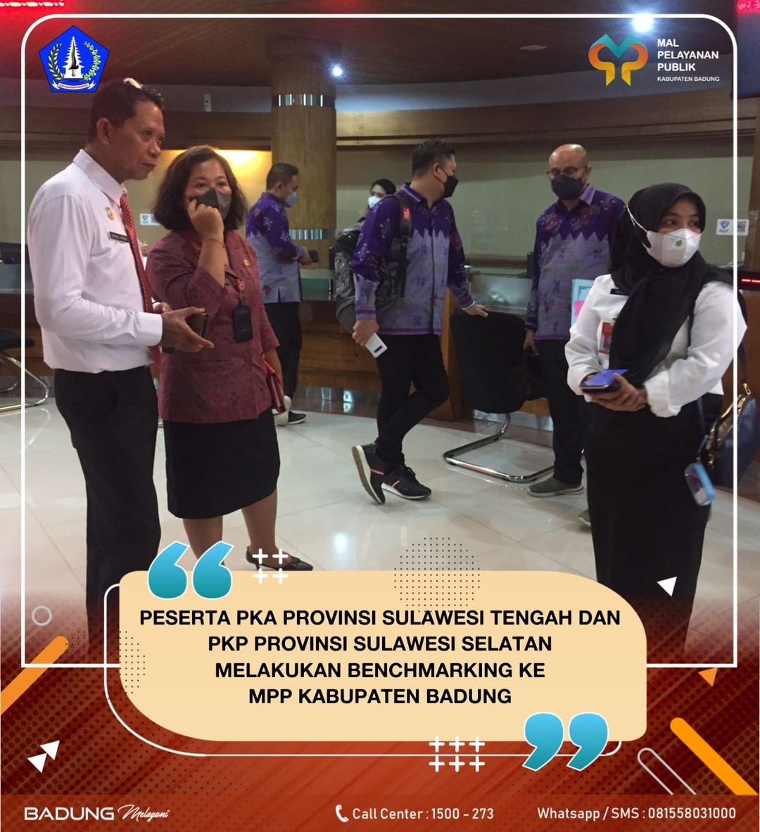 PESERTA PKA PROVINSI SULAWESI TENGAH DAN PKP PROVINSI SULAWESI SELATAN MELAKUKAN BENCHMARKING KE MPP KABUPATEN BADUNG