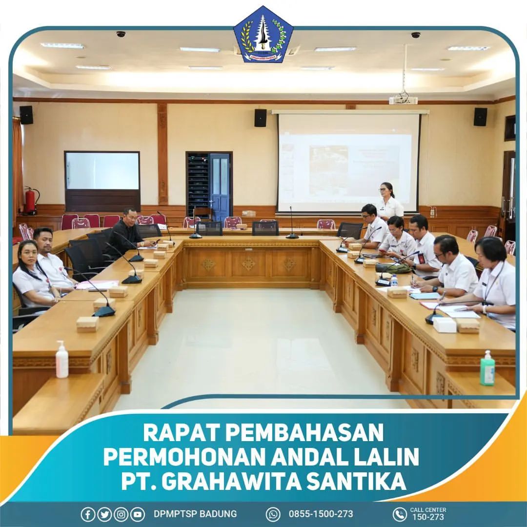 RAPAT PEMBAHASAN PERMOHONAN ANDAL LALIN PT. GRAHAWITA SANTIKA