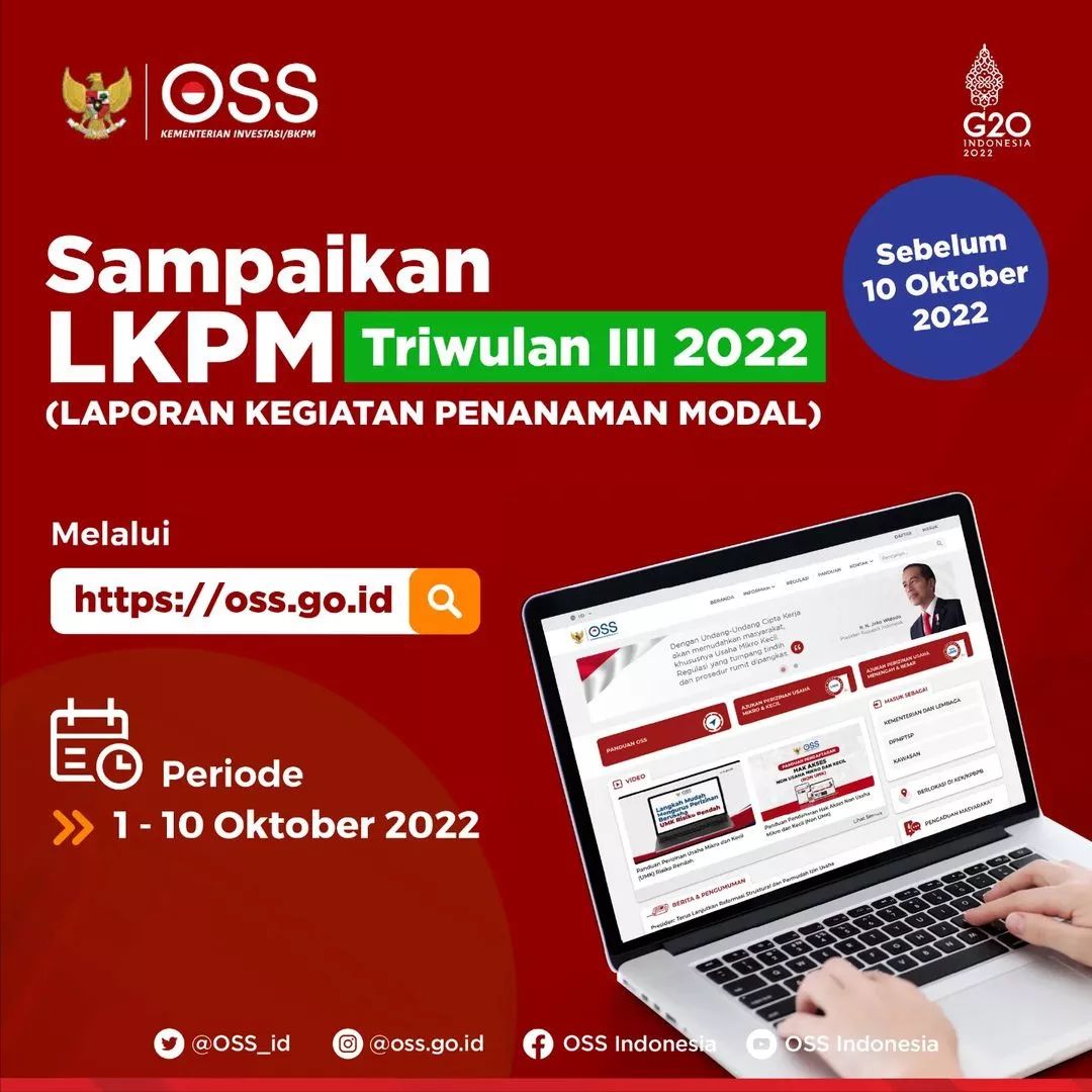 Sampaikan LKPM Triwulan III 2022